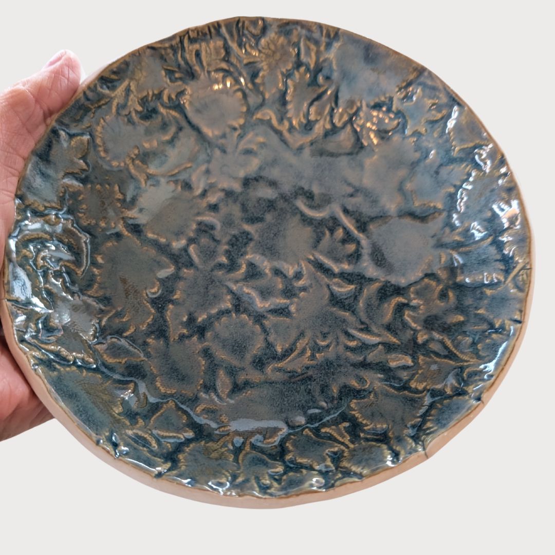 Ensemble assiette et bol bleu- collection Gazelle