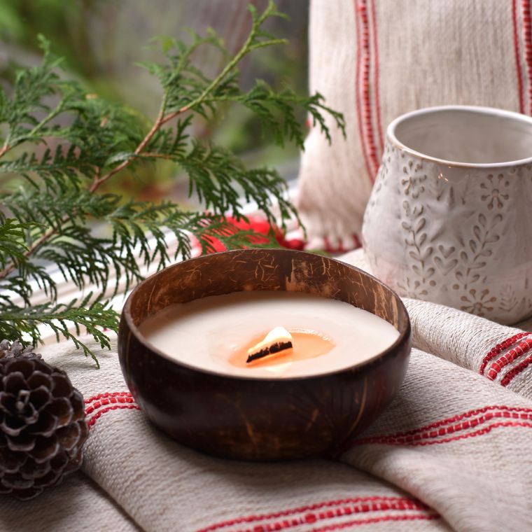 Bougie coco en soja parfumé