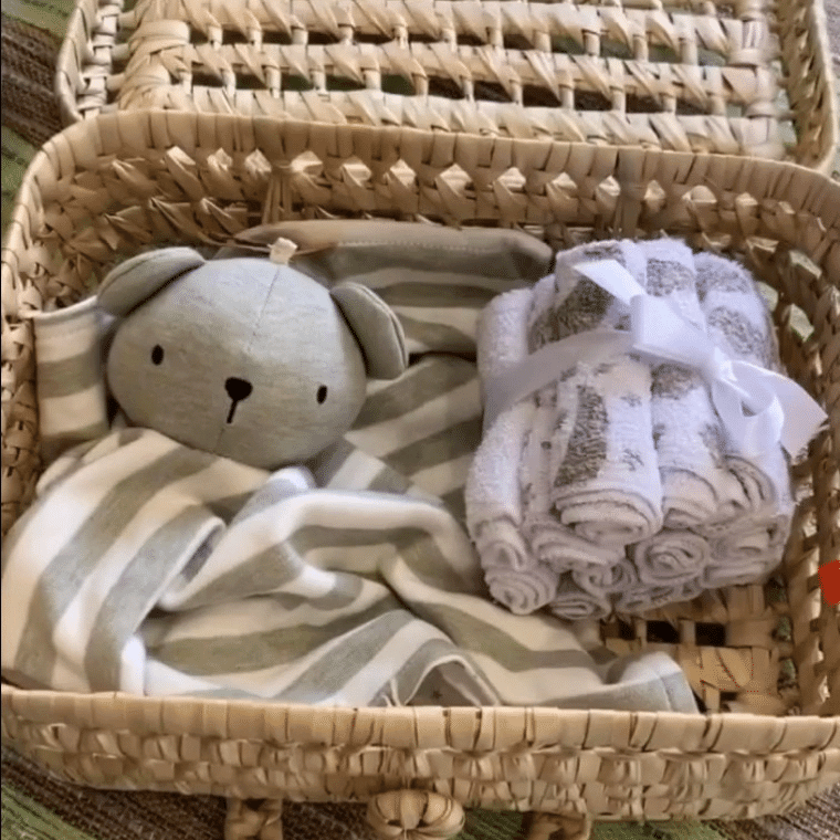 Mallette en feuilles de palmier