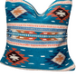 Coussin inspiration Mayas en laine- les quatre diamants