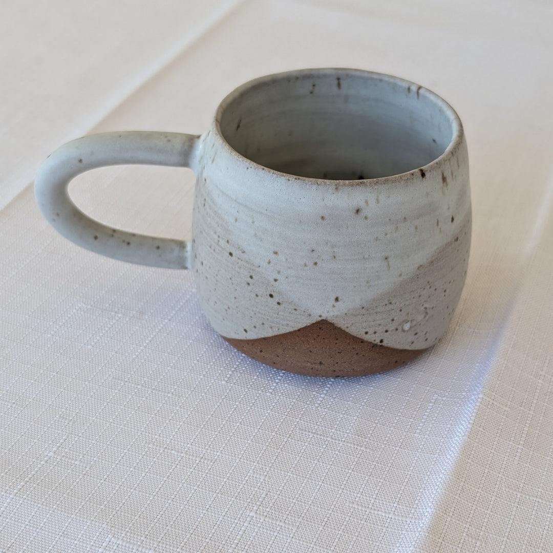 Tasse en céramique – Nuances blanc et brun - Collection Forêt