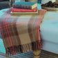 Couverture tartan en laine recyclé