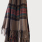 Couverture tartan en laine recyclé