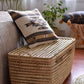 Coffre de rangement en feuilles de palmier