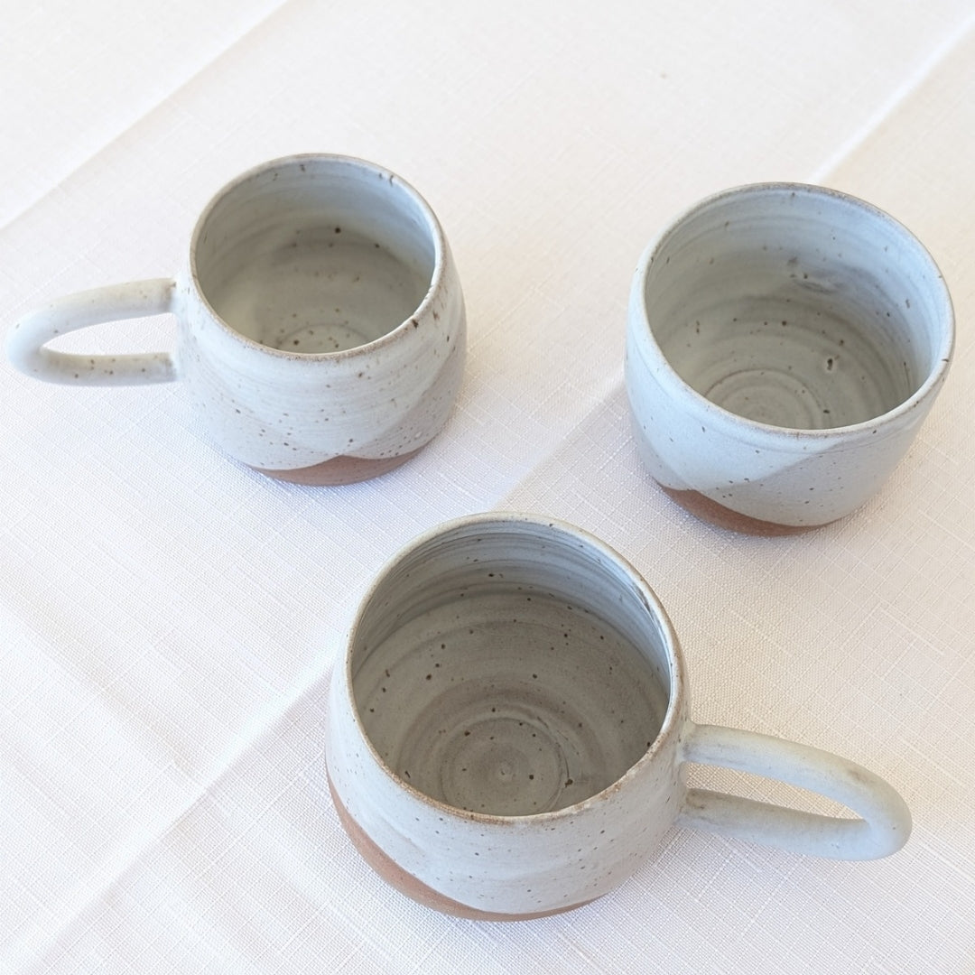 Tasse en céramique – Nuances blanc et brun - Collection Forêt